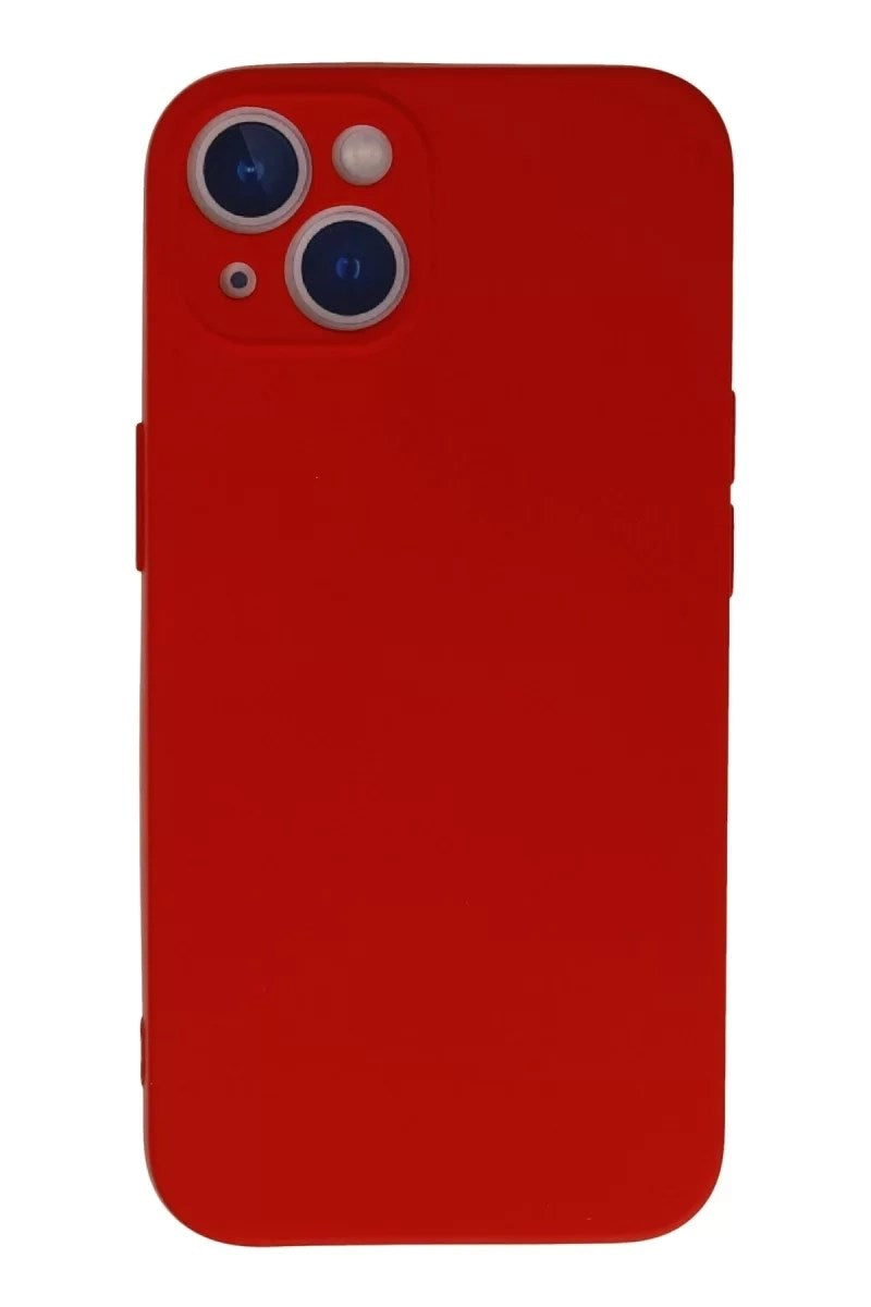 Mey İthalat® iPhone 13 Mini Kılıf Nano içi Kadife Silikon - Kırmızı