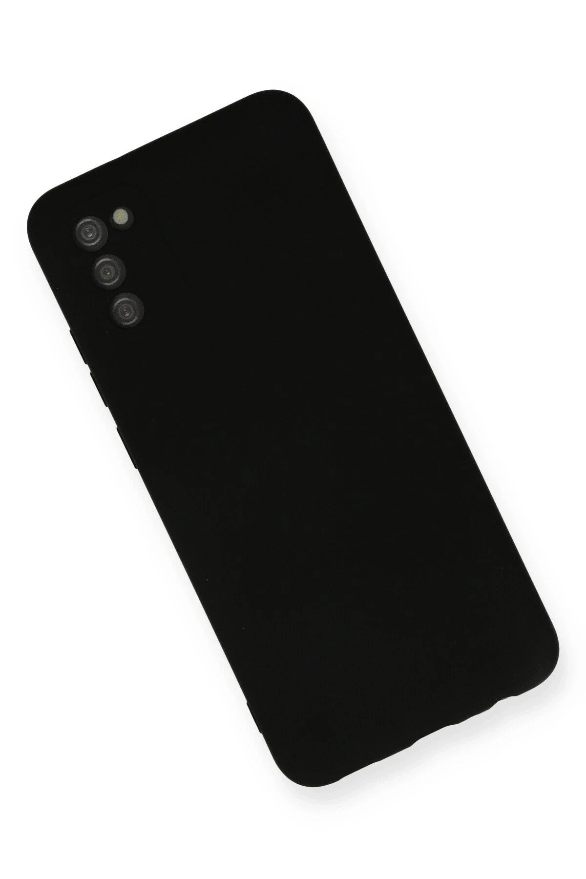 Mey İthalat® Samsung Galaxy A03S Kılıf Nano içi Kadife Silikon - Siyah