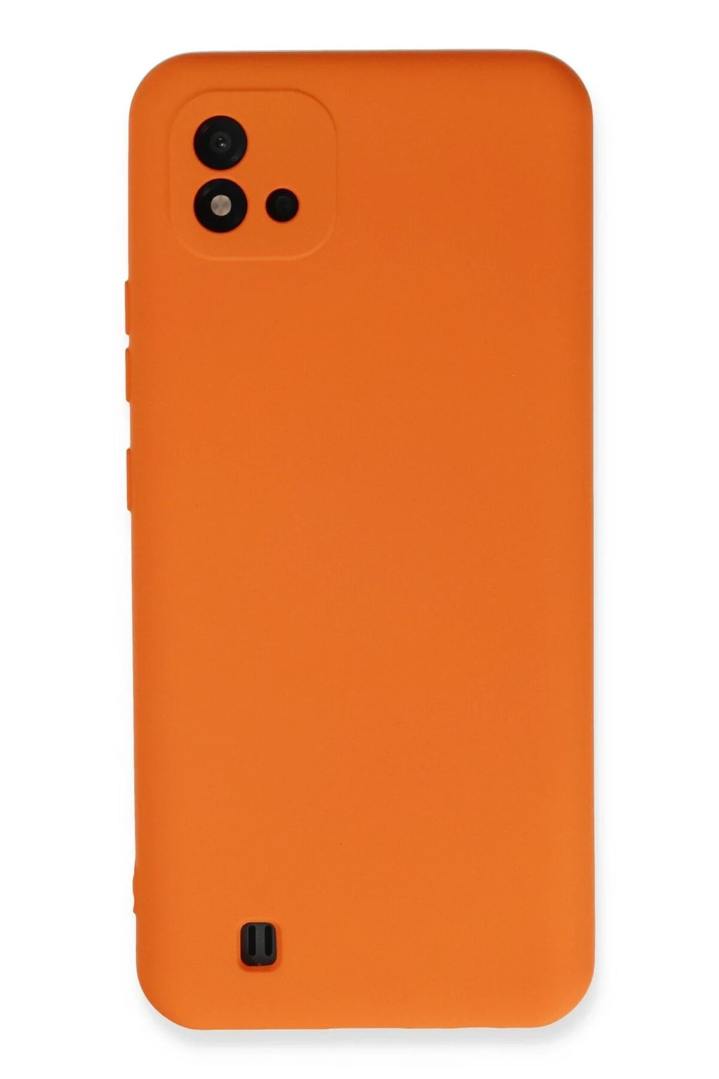 Mey İthalat® Realme C11 2021 Kılıf Nano içi Kadife Silikon - Turuncu