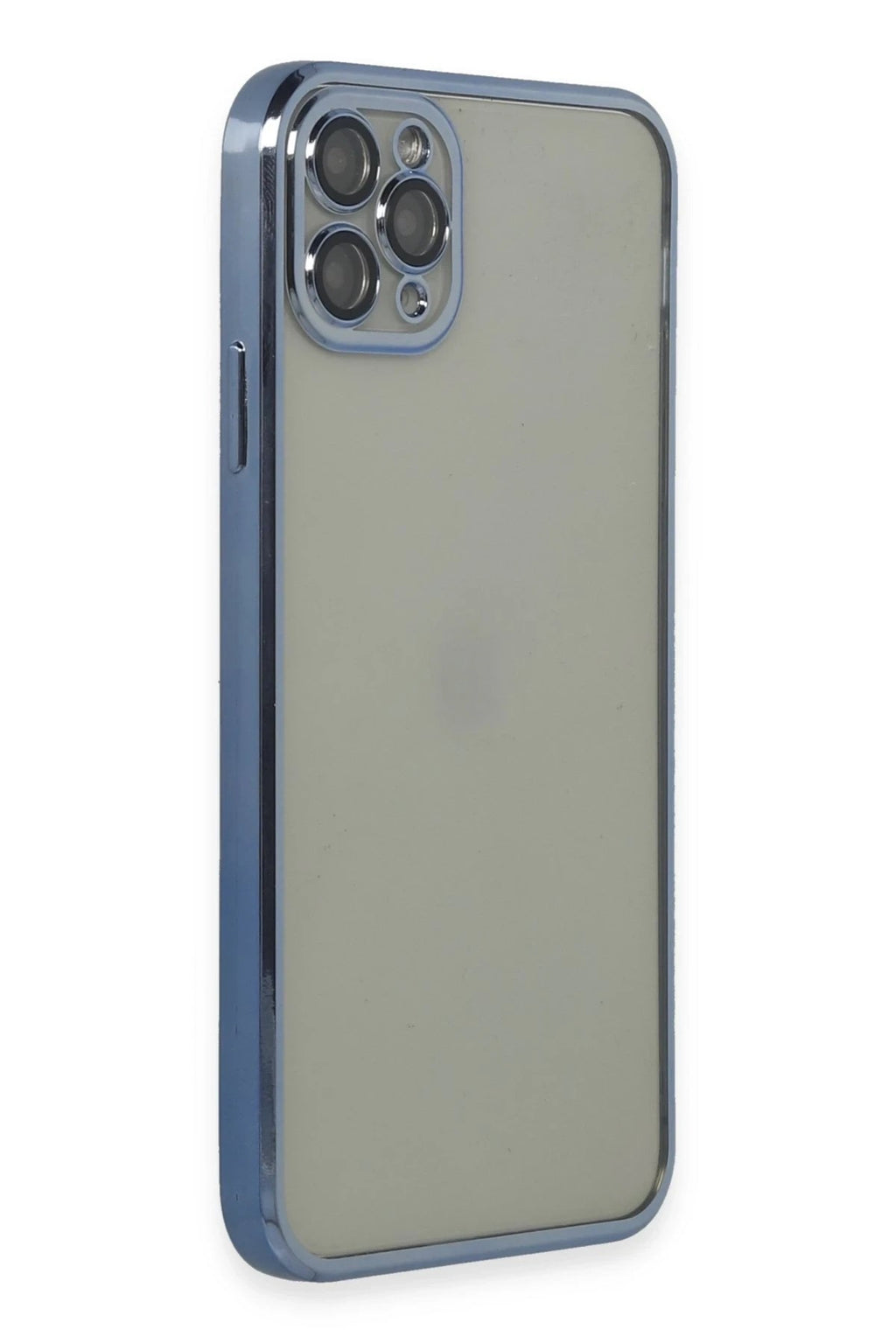 Mey İthalat® iPhone 11 Pro Max Kılıf Lensli Silikon - Açık Mavi