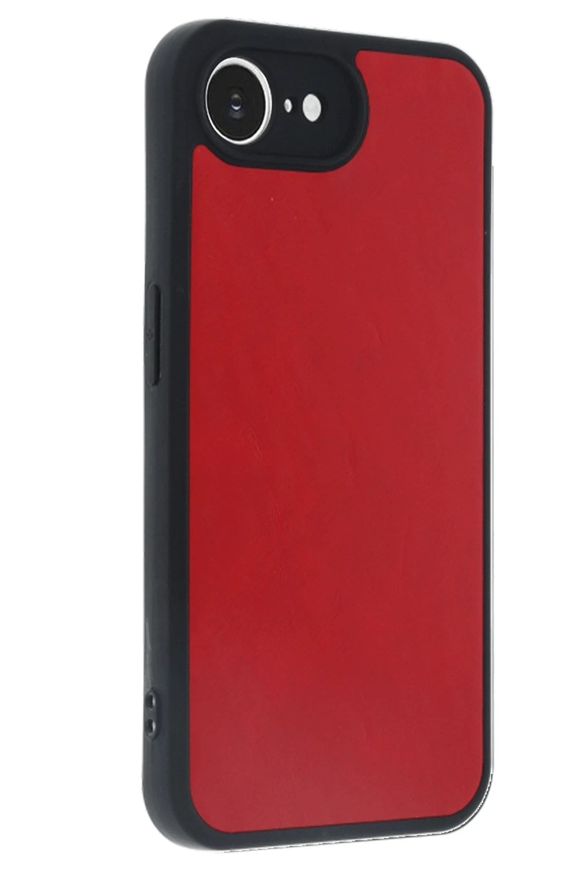 Mey İthalat® iPhone 16E Kılıf Aras Deri Kapak - Kırmızı