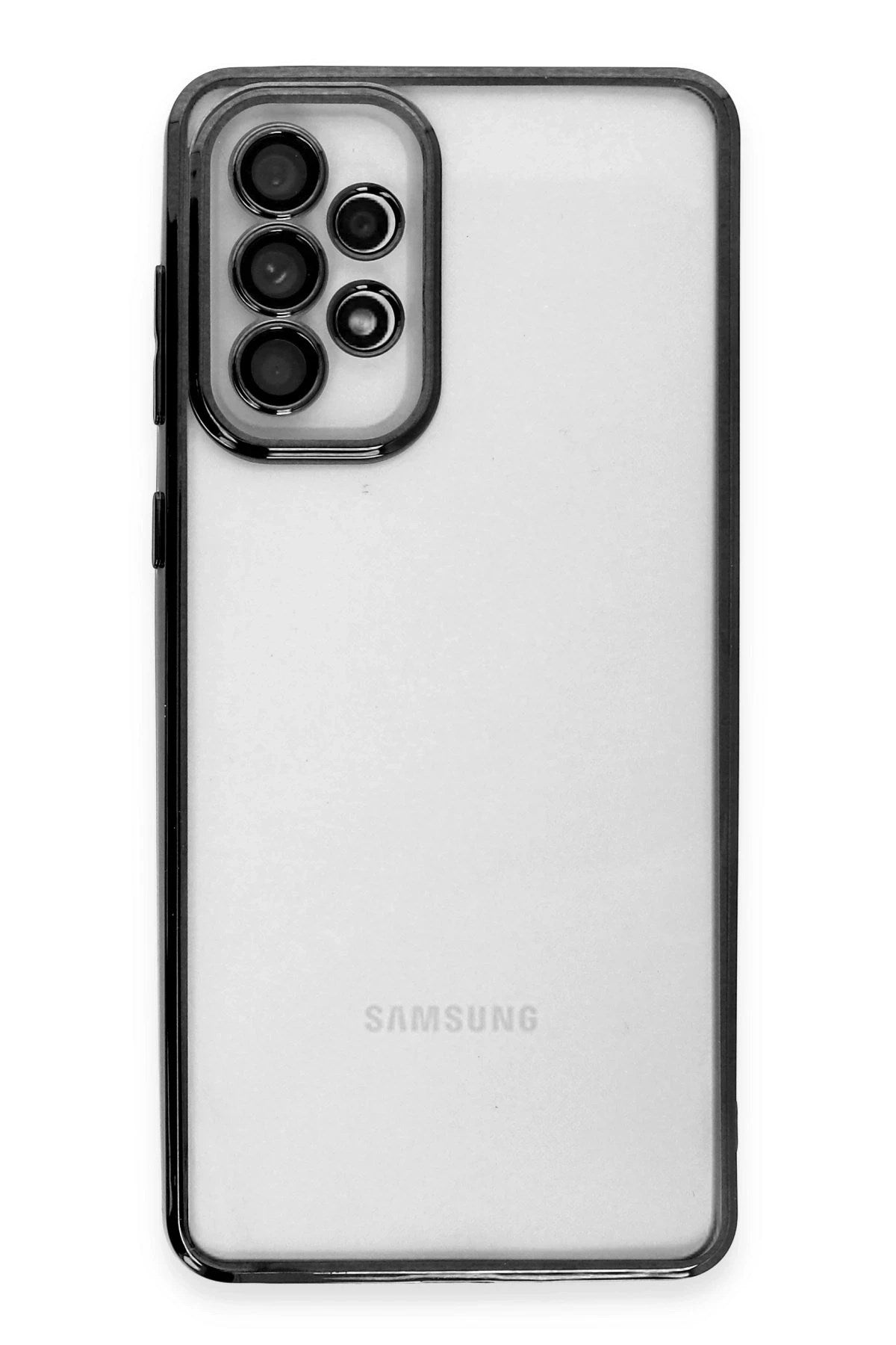 Mey İthalat® Samsung Galaxy A33 5G Kılıf Lensli Silikon - Siyah