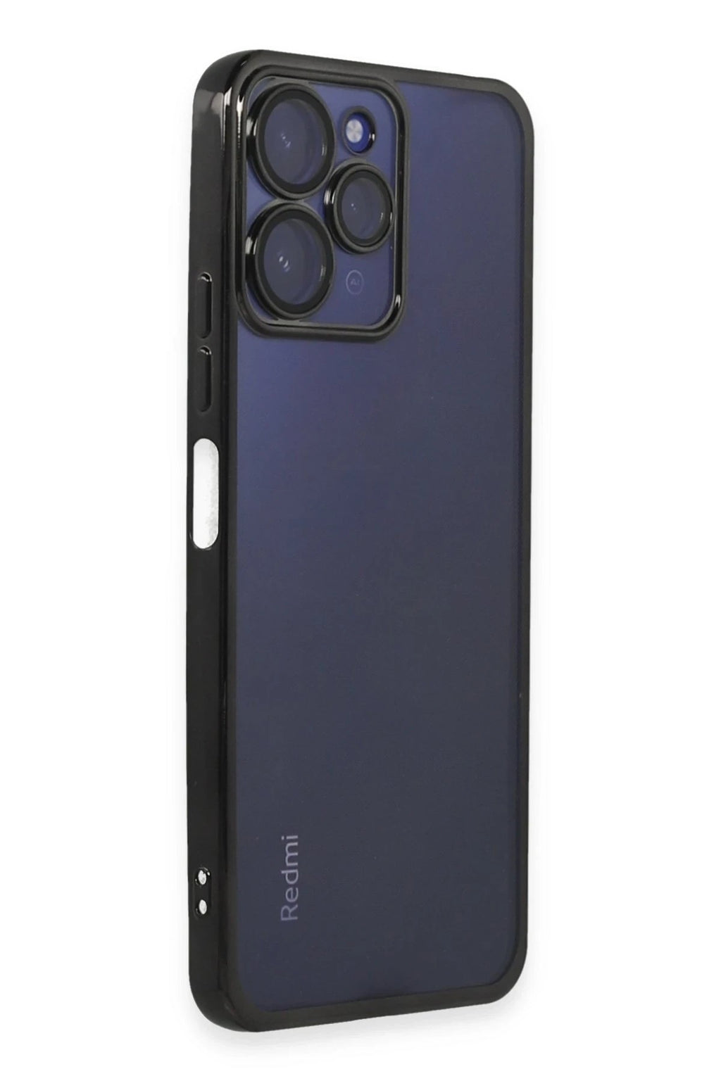Mey İthalat® Redmi 12 Kılıf Lensli Silikon - Siyah