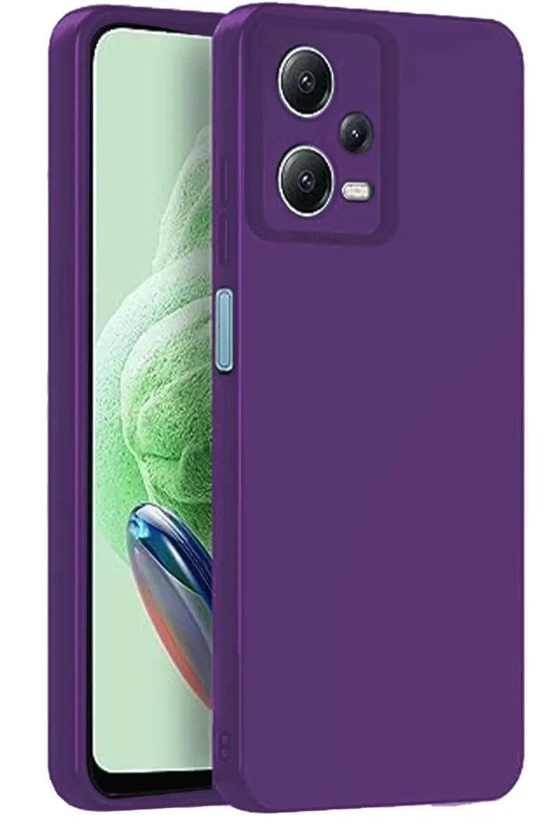 Mey İthalat® Redmi Note 12 Pro 5G Kılıf Nano içi Kadife Silikon - Mor