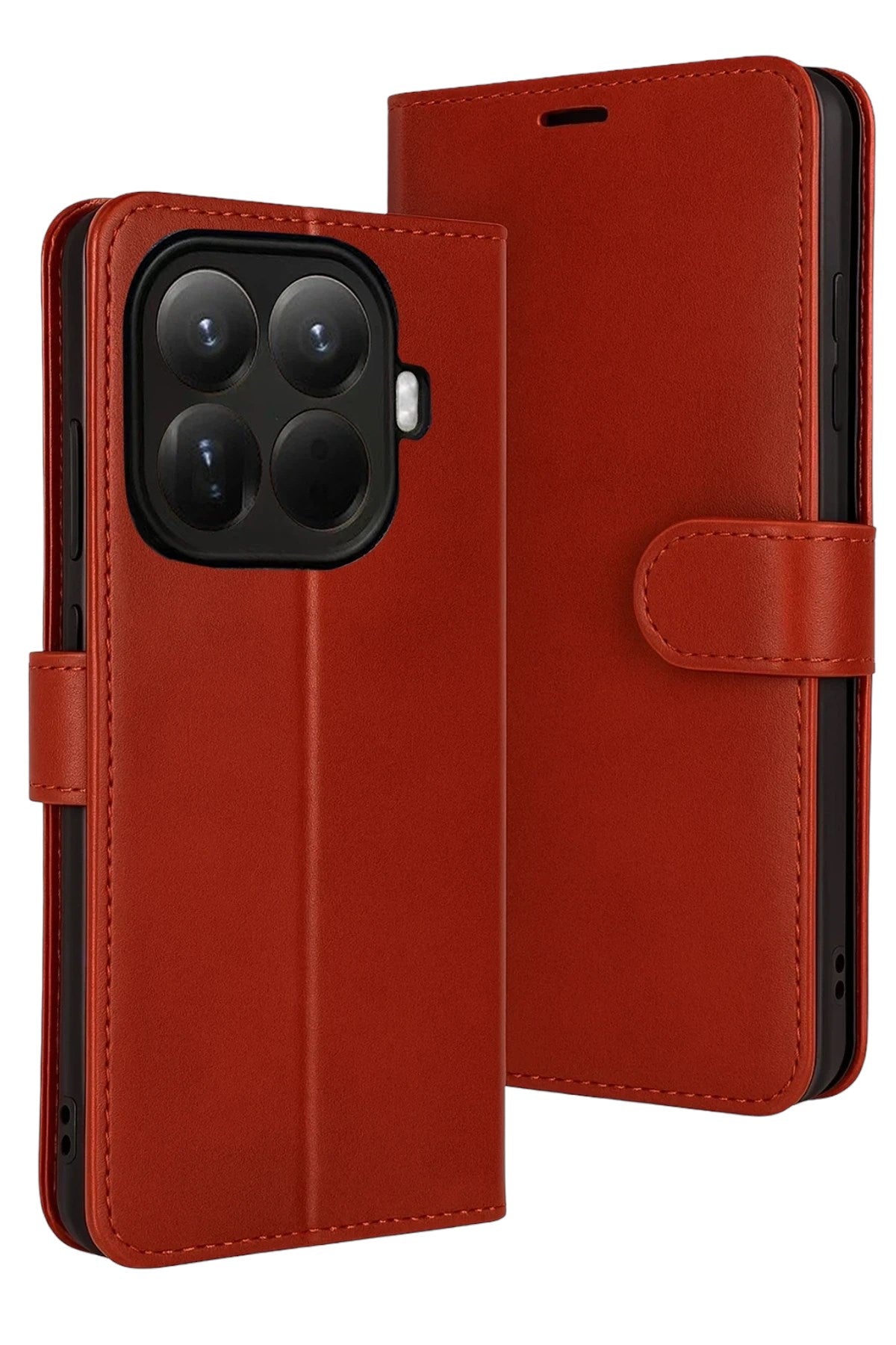 Mey İthalat® Mi 15T Pro Trend S Plus Kapaklı Kılıf - Kırmızı