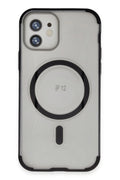 Mey İthalat® iPhone 12 Hilton Magsafe Kapak - Siyah