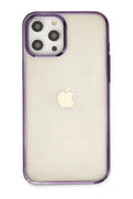 Mey İthalat® iPhone 12 Pro Max Kılıf Element Silikon - Mor