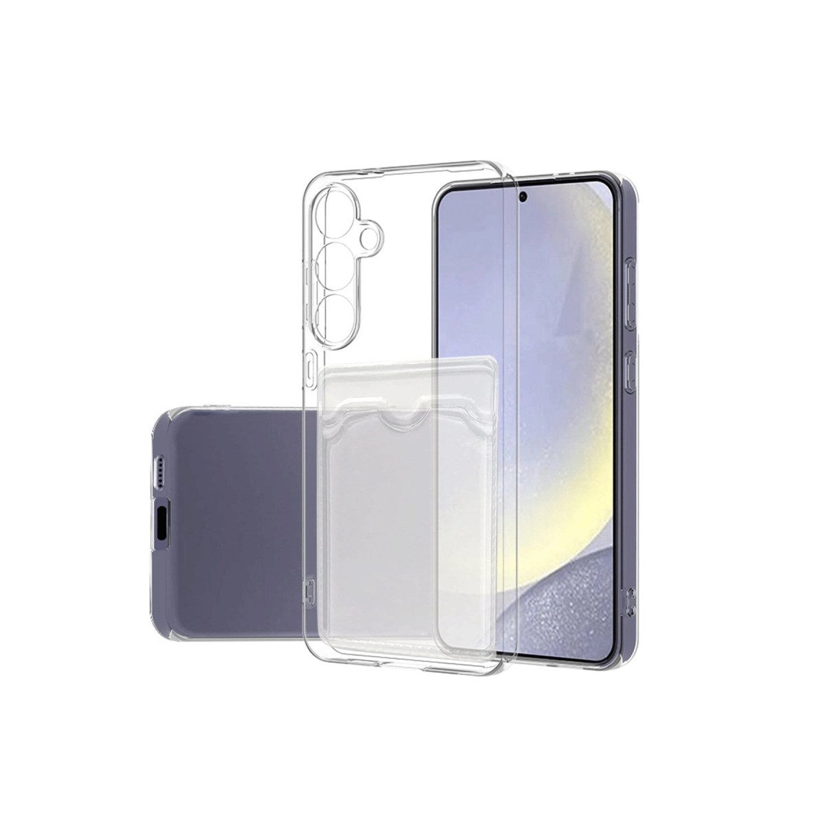 Mey İthalat® Samsung Galaxy S24 FE Kılıf Kart Şeffaf Silikon - Şeffaf