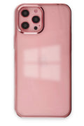 Mey İthalat® iPhone 12 Pro Max Kılıf Element Silikon - Pembe
