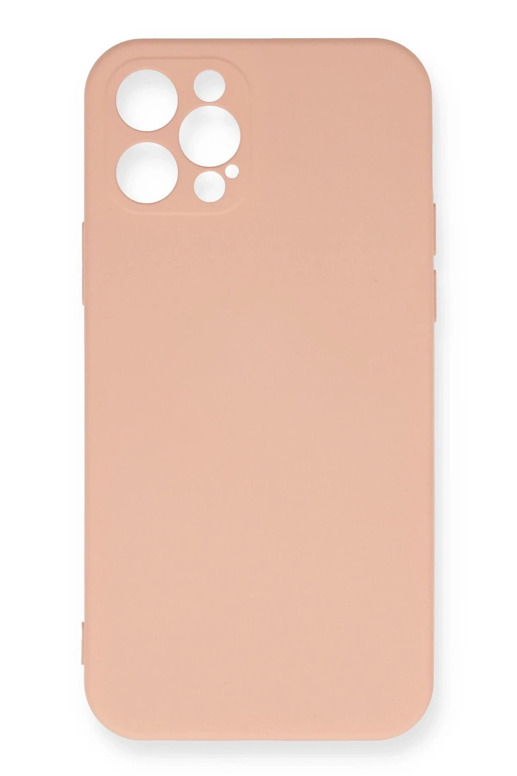 Mey İthalat® iPhone 12 Pro Max Kılıf Nano içi Kadife Silikon - Pudra