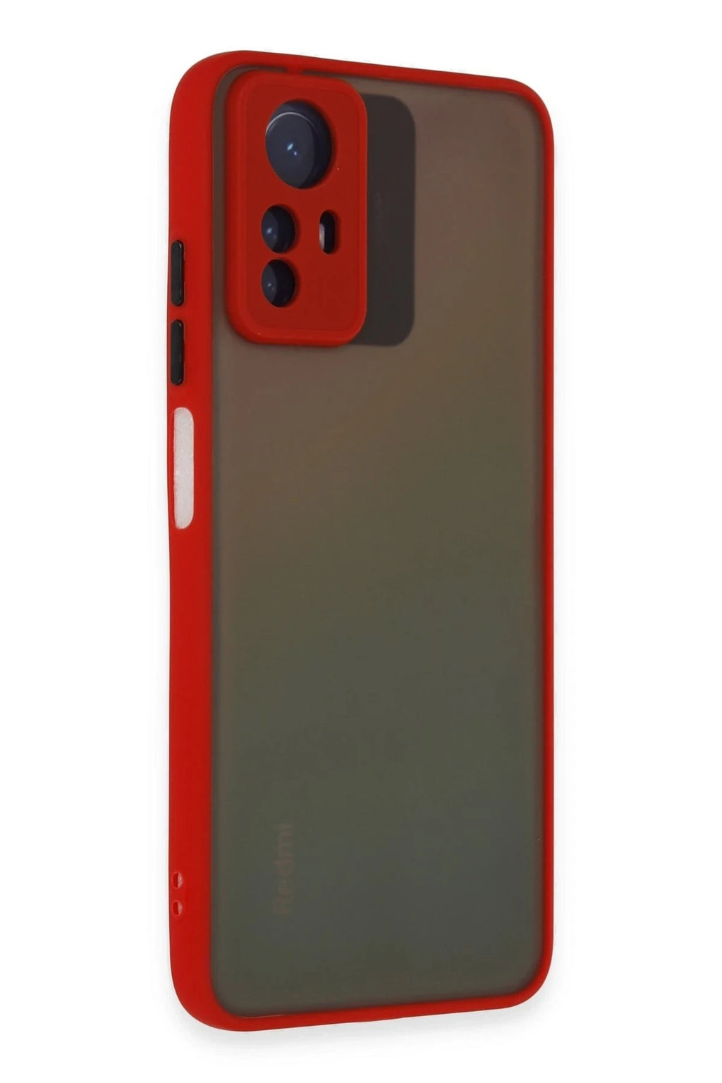 Mey İthalat® Redmi Note 12S Kılıf Montreal Silikon Kapak - Kırmızı