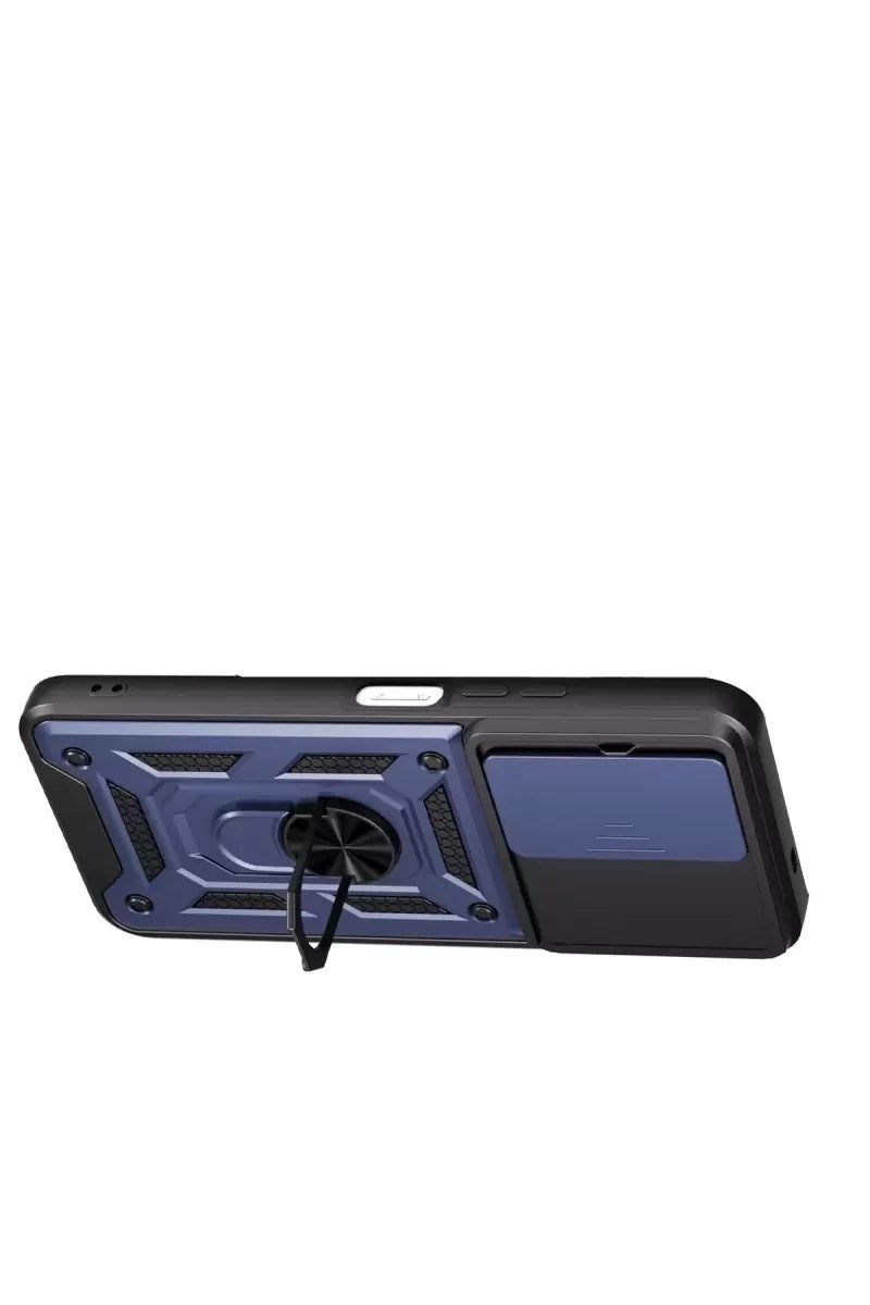 Mey İthalat® Redmi 15C 4G Pars Lens Yüzüklü Silikon - Lacivert