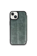 Mey İthalat® iPhone 15 Kılıf Flip Cover - Koyu Yeşil