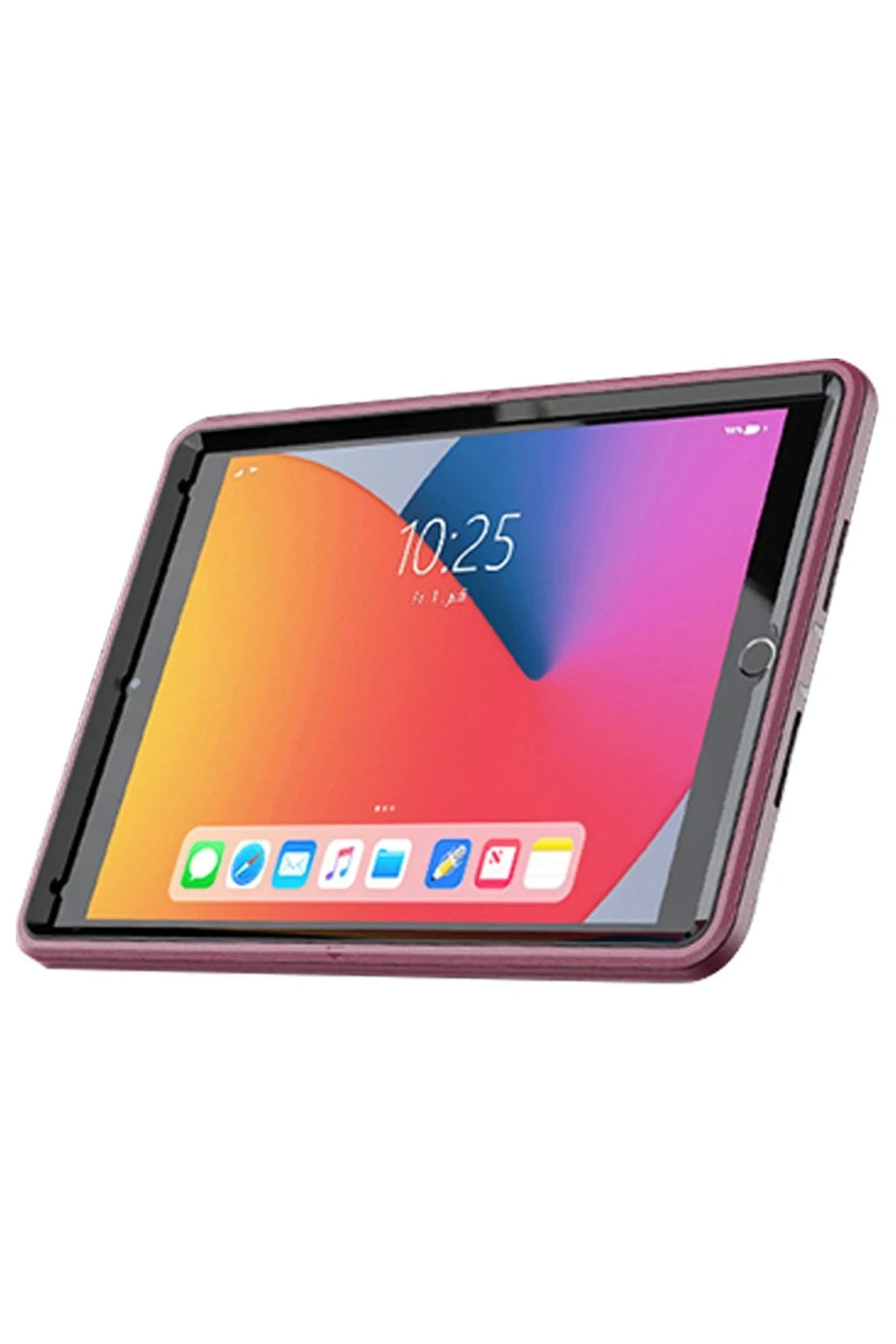 Mey İthalat® iPad 10.2 (7.nesil) Kılıf Hand Strap Tablet Kılıfı - Mürdüm