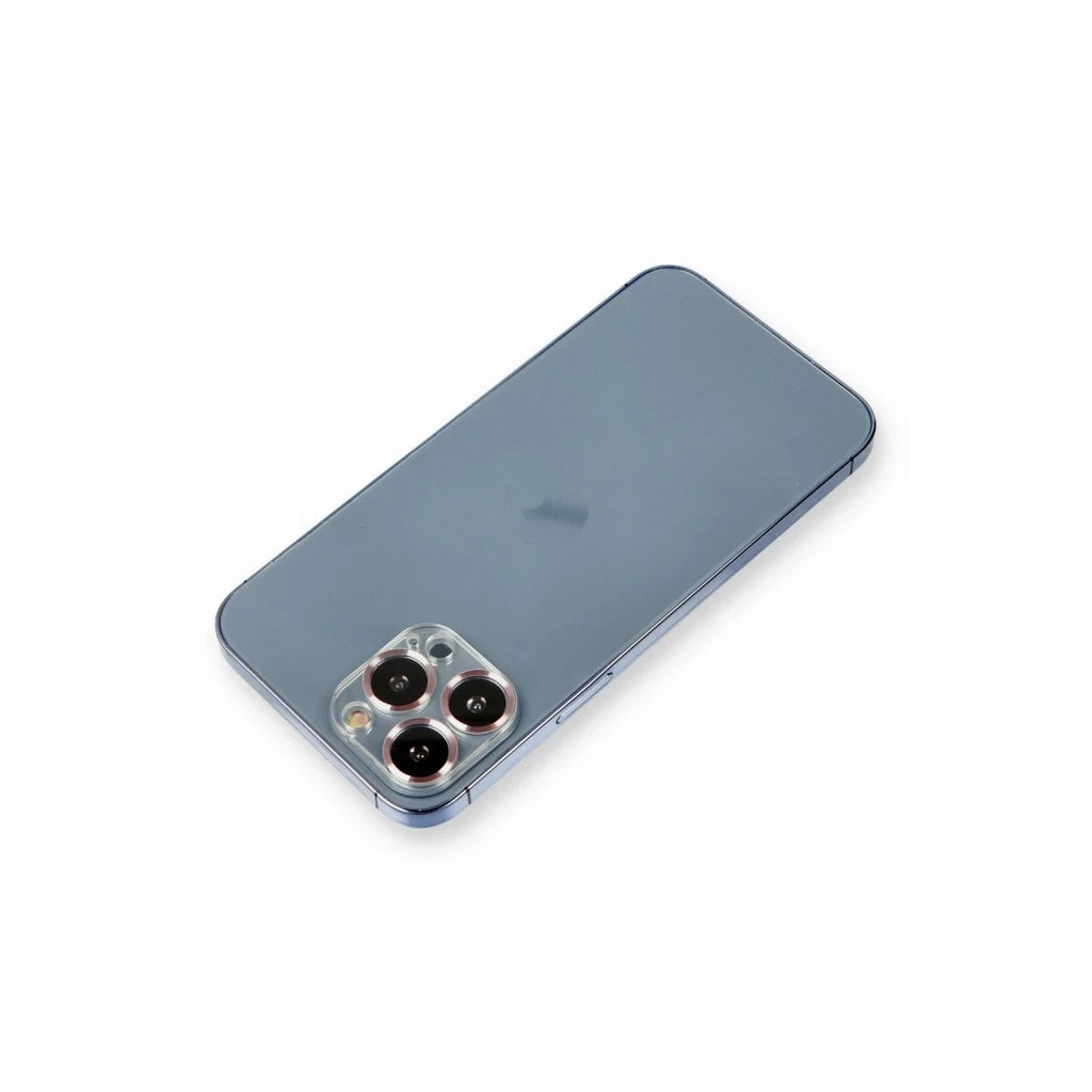 Mey İthalat® iPhone 12 Pro Metal Kamera Lens Koruma Cam - Mor