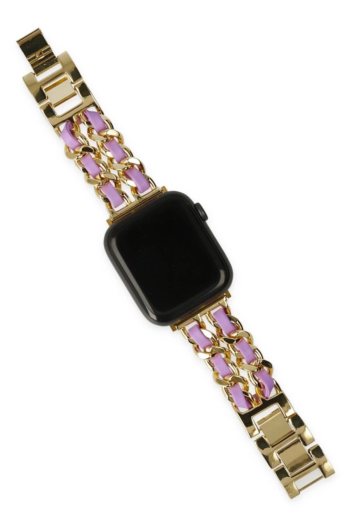 Mey İthalat® Watch 22mm KR405 Metal Bakla Kordon - Lila