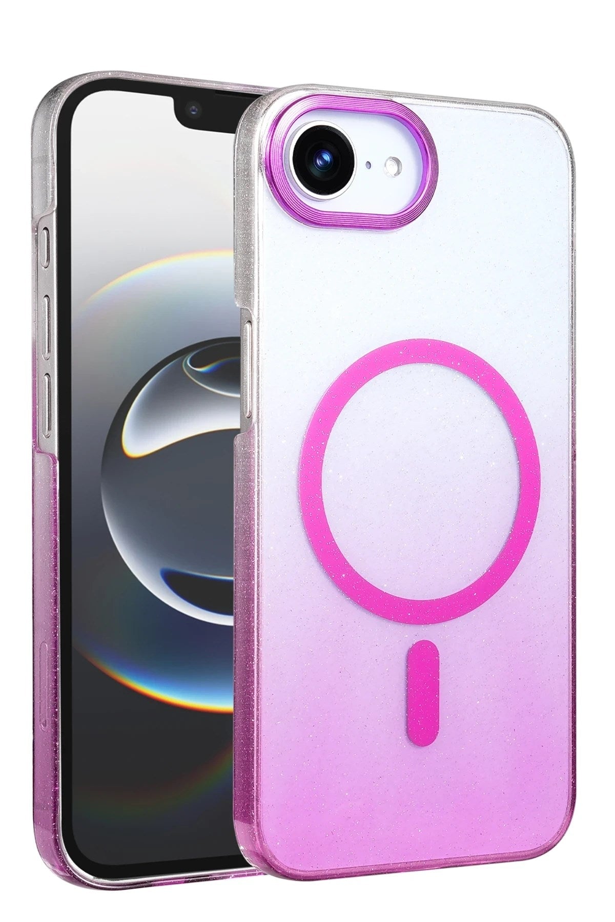Mey İthalat® iPhone 16E Glossy Magsafe Kapak - Mor