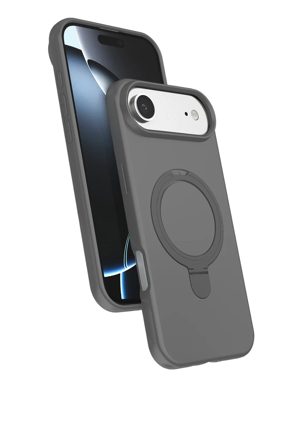 Mey İthalat® iPhone 17 Air Regal Magsafe Standlı Kapak - Titan Gri