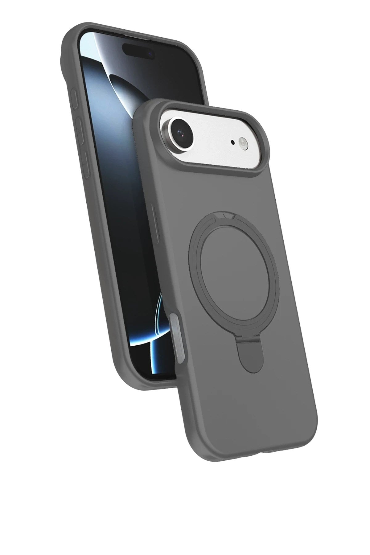 Mey İthalat® iPhone 17 Air Regal Magsafe Standlı Kapak - Titan Gri