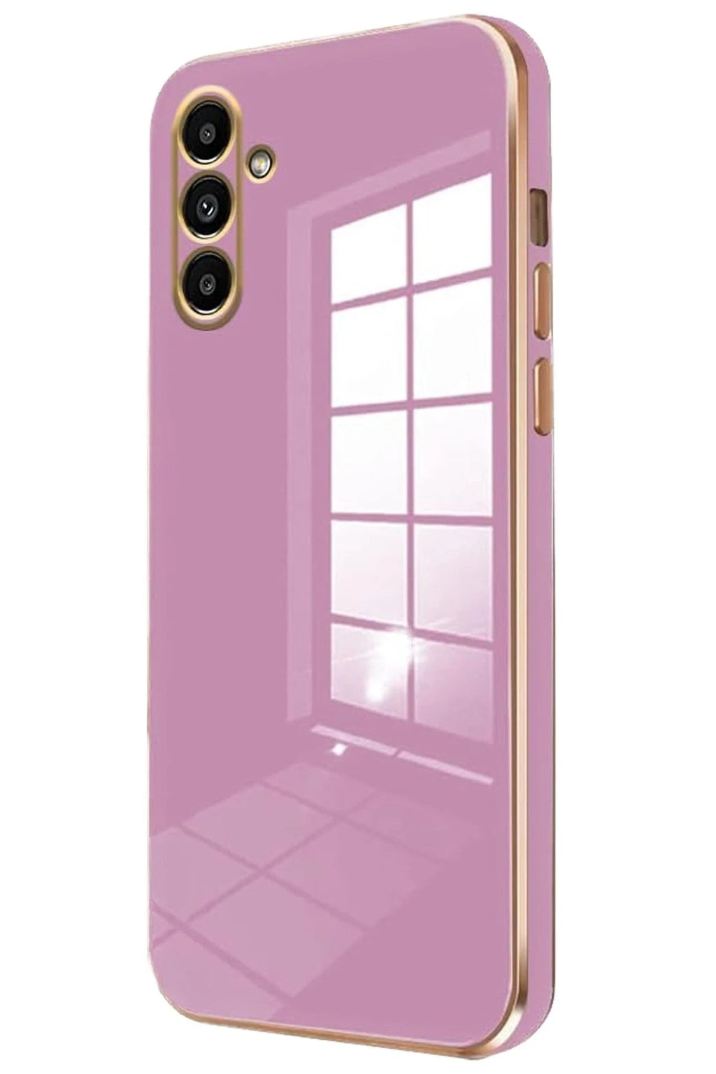 Mey İthalat® Samsung Galaxy A15 4G Kılıf Volet Silikon - Mor
