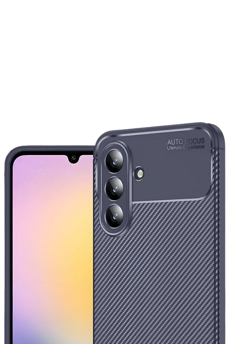 Mey İthalat® Samsung Galaxy S25 FE Auto Focus Karbon Kapak - Lacivert