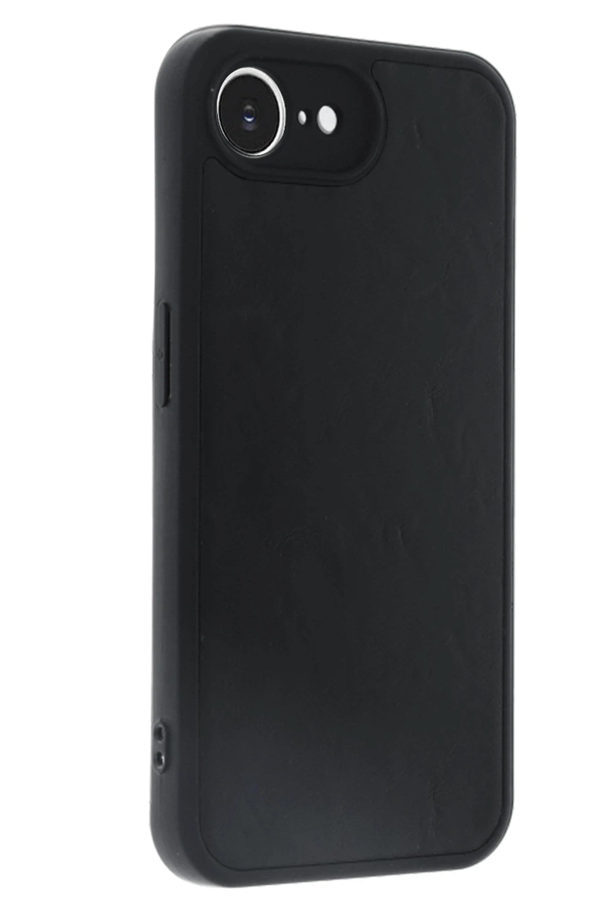 Mey İthalat® iPhone 16E Kılıf Aras Deri Kapak - Siyah