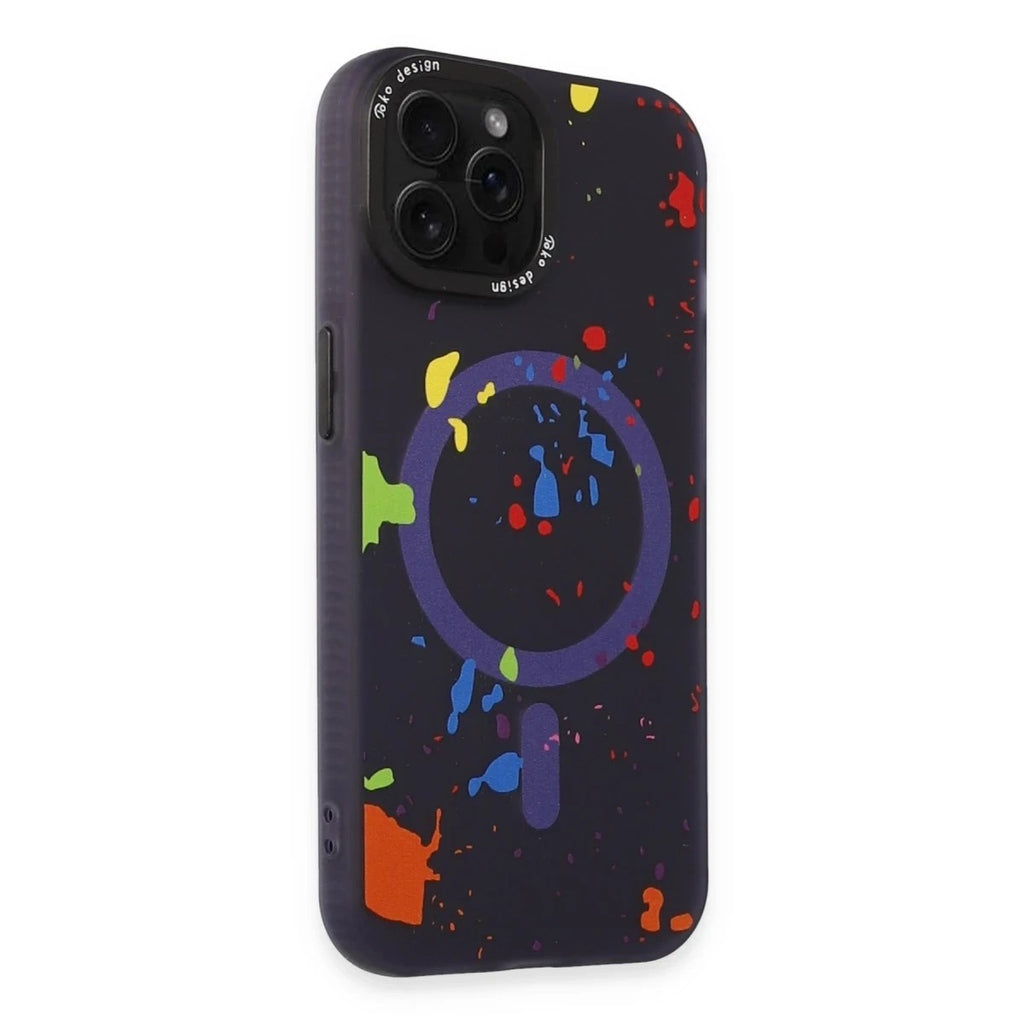 Mey İthalat® iPhone 14 Pro Colorful Magsafe Kapak - Derin Mor