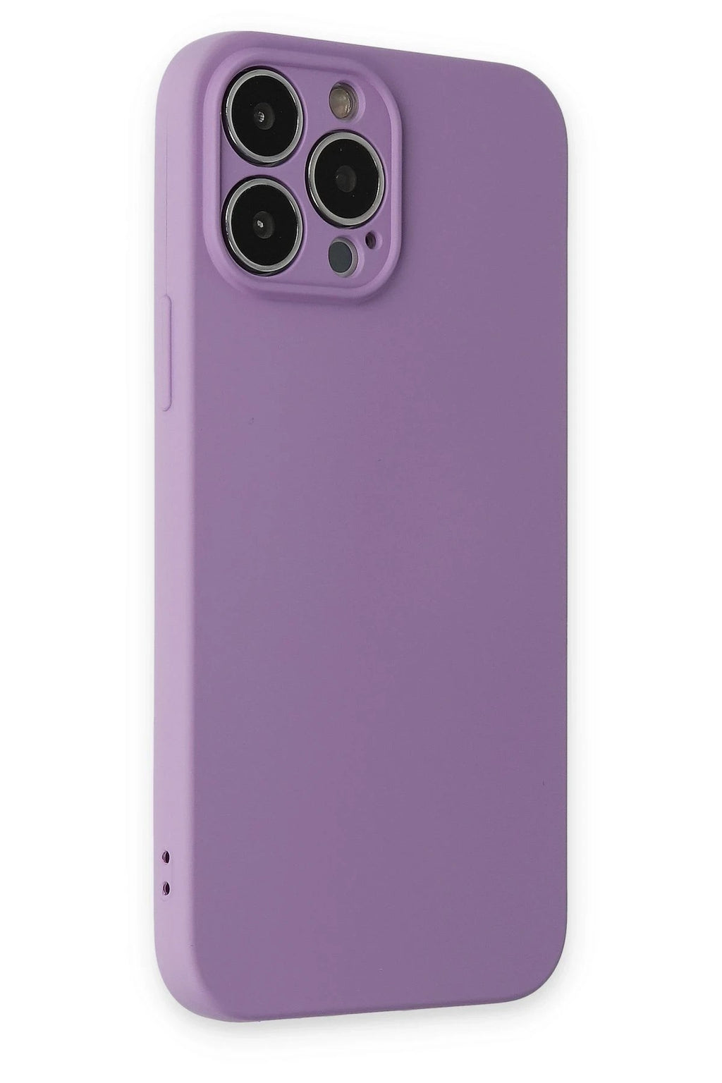 Mey İthalat® iPhone 13 Pro Kılıf Nano içi Kadife Silikon - Koyu Lila