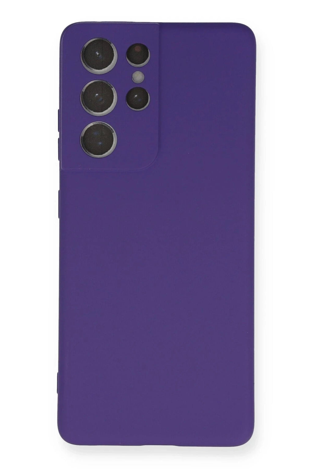 Mey İthalat® Samsung Galaxy S21 Ultra Kılıf Nano içi Kadife Silikon - Mor