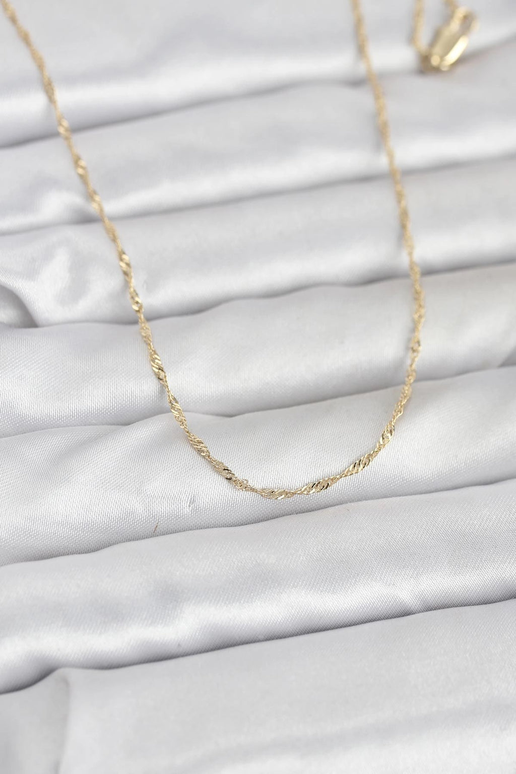 Mey İthalat® CM 14K Gold Renk Burgu Model 60 cm Kadın Kolye