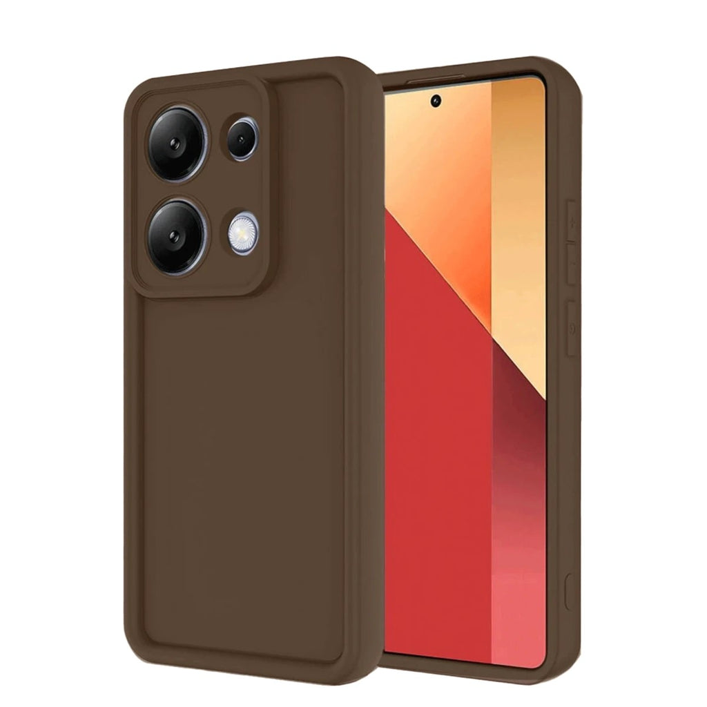 Mey İthalat® Redmi Note 13 Pro 4G Kılıf Viera Silikon - Kahverengi