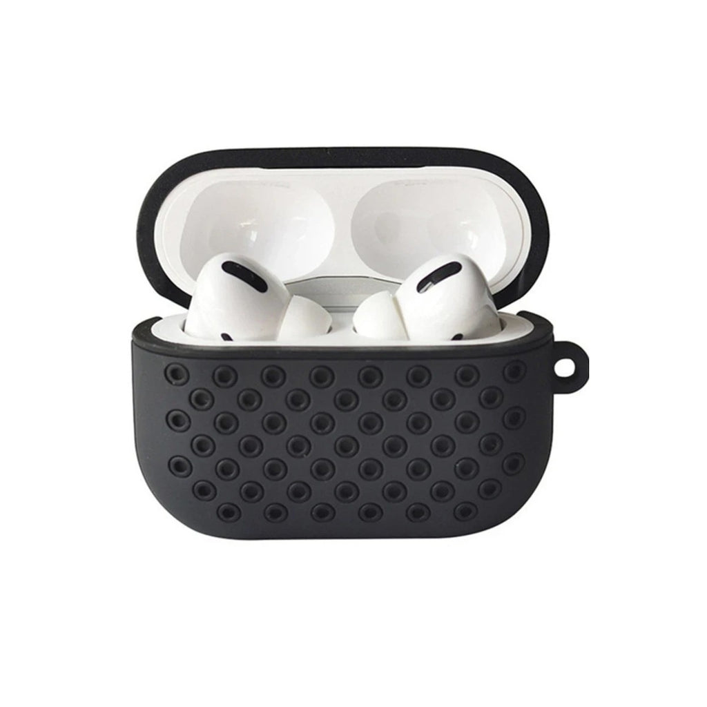 Mey İthalat® Airpods Pro 2 (2.nesil) Spor Delikli Kılıf - Siyah-Siyah