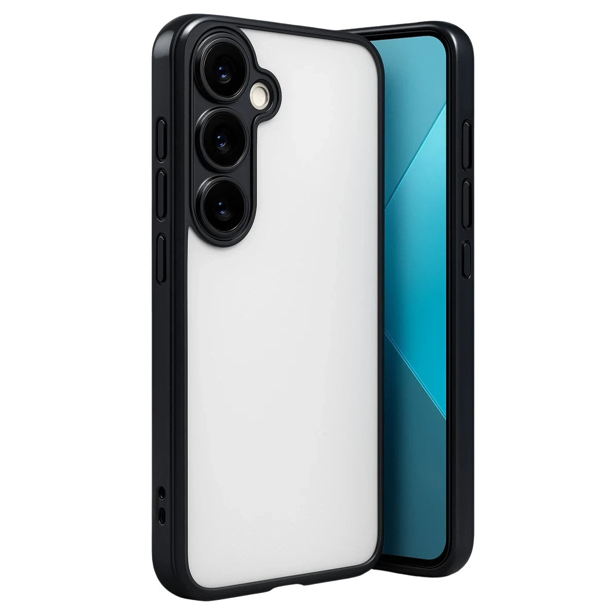 Mey İthalat® Samsung Galaxy A24 4G Prime Kılıf Lensli Silikon - Siyah