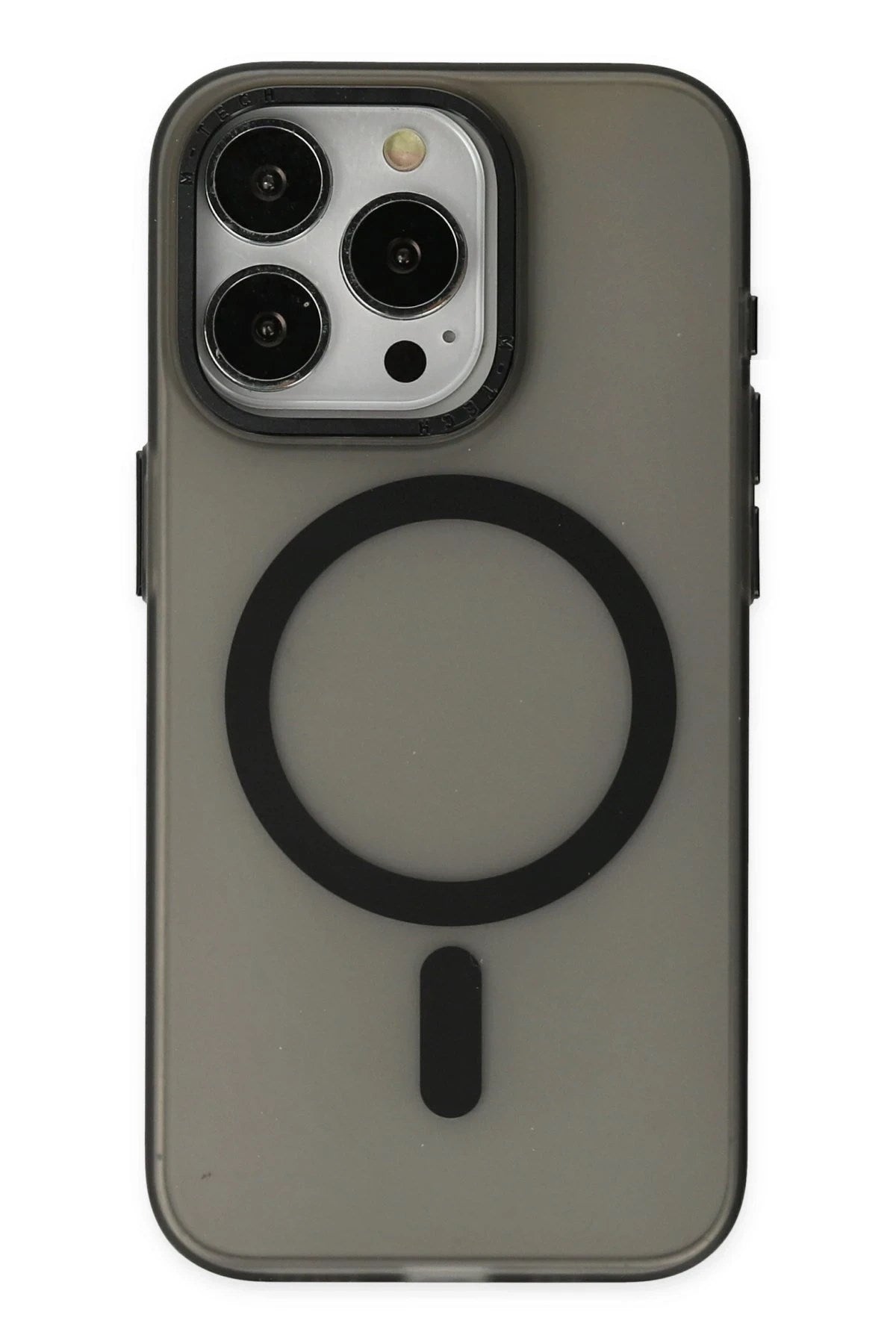 Mey İthalat® iPhone 15 Pro Kılıf Lodos Magneticsafe Mat Kapak - Siyah