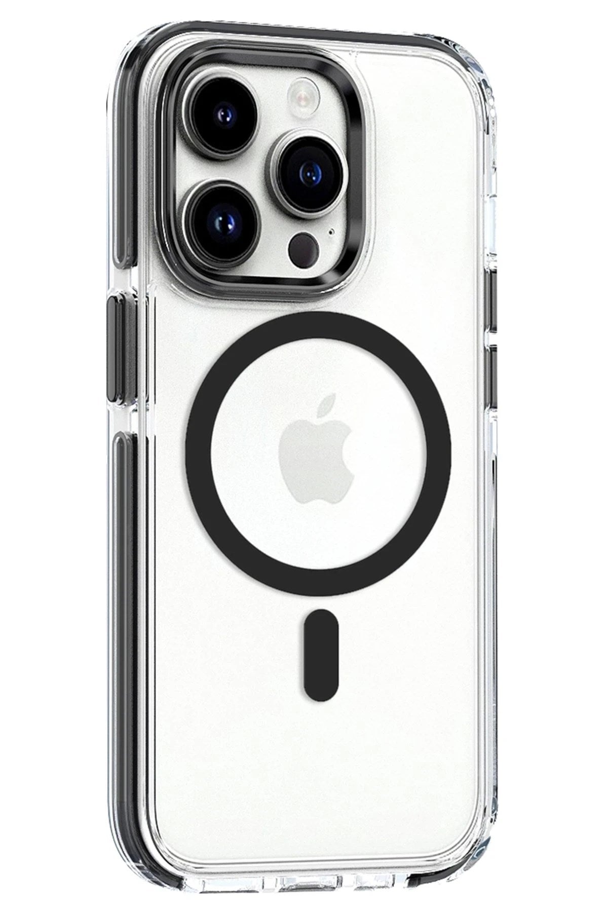 Mey İthalat® iPhone 15 Pro Max Bella Magsafe Kapak - Siyah