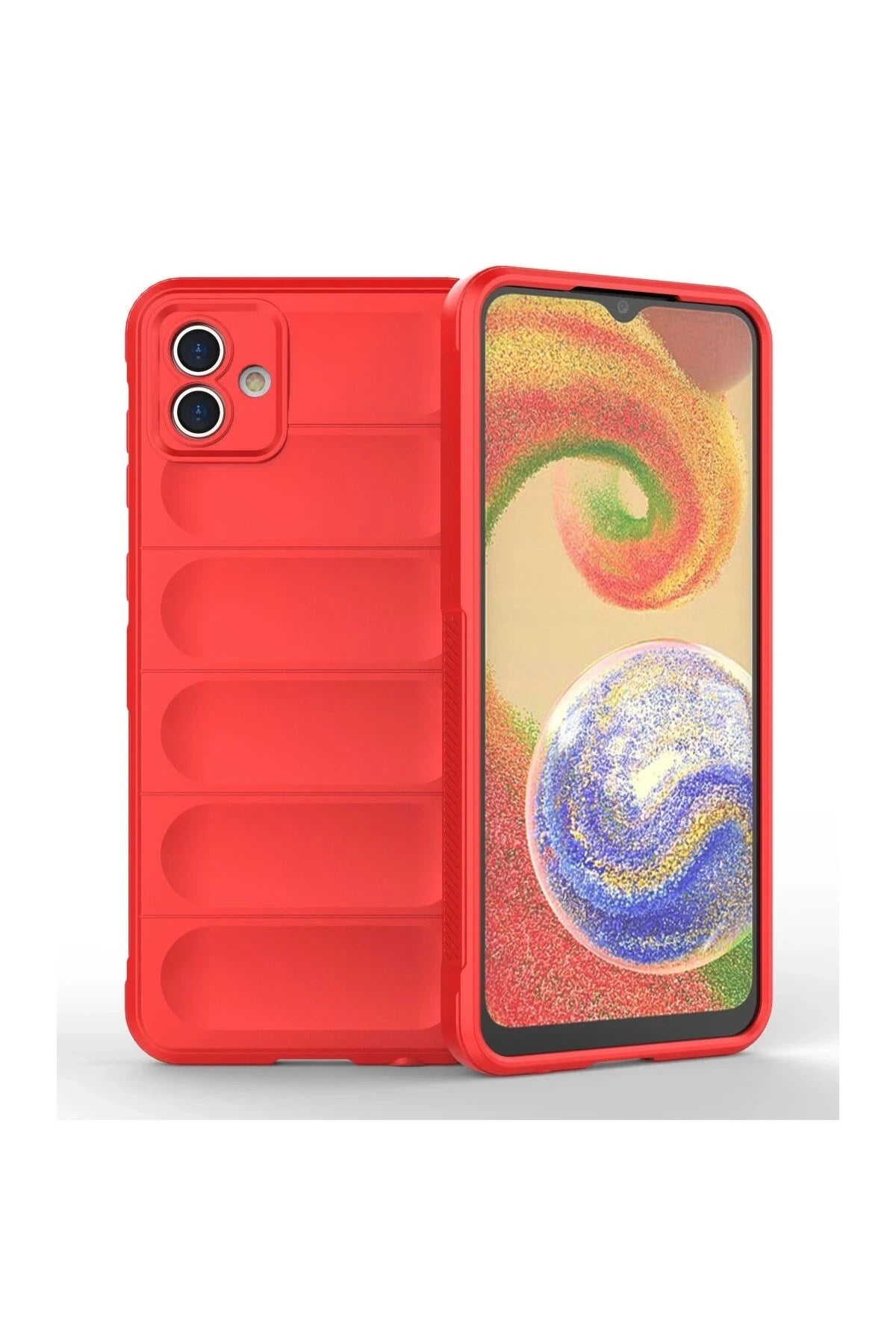 Mey İthalat® Samsung Galaxy A04E Kılıf Optimum Silikon - Kırmızı