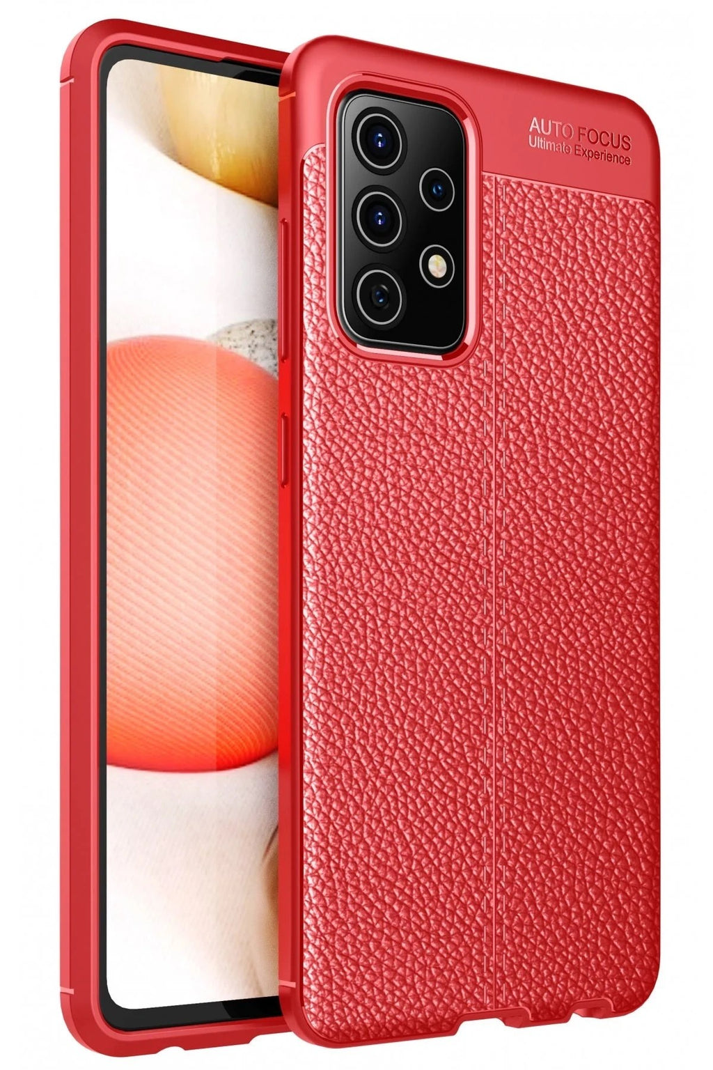 Mey İthalat® Samsung Galaxy A52 Kılıf Auto Focus Kapak - Kırmızı