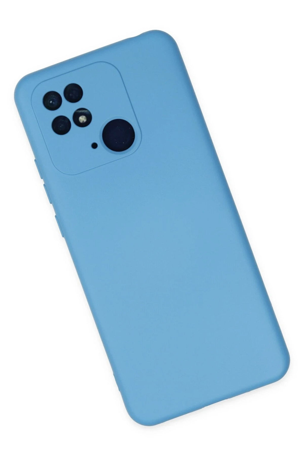 Mey İthalat® Redmi 10C Kılıf Nano içi Kadife Silikon - Mavi
