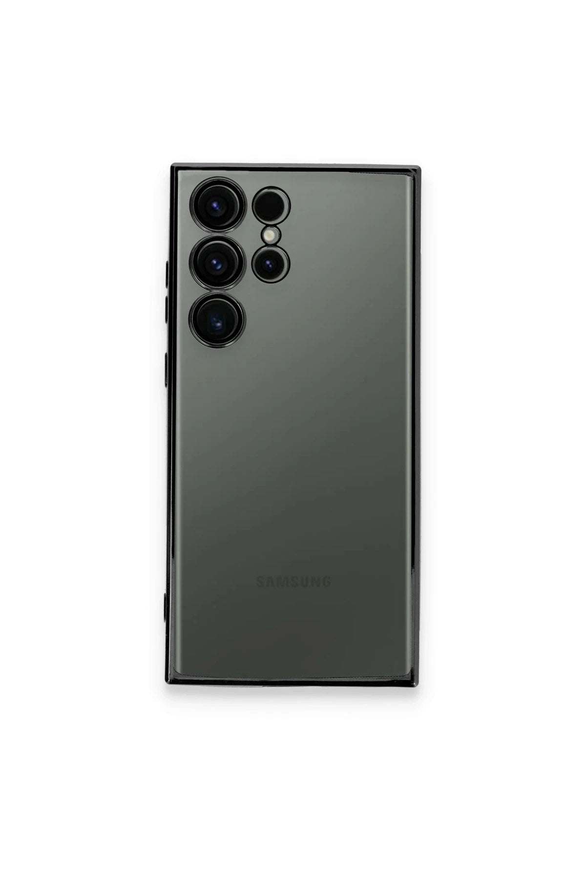 Mey İthalat® Samsung Galaxy S23 Ultra Kılıf Lensli Silikon - Siyah