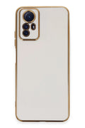 Mey İthalat® Redmi Note 12S Kılıf Volet Silikon - Beyaz