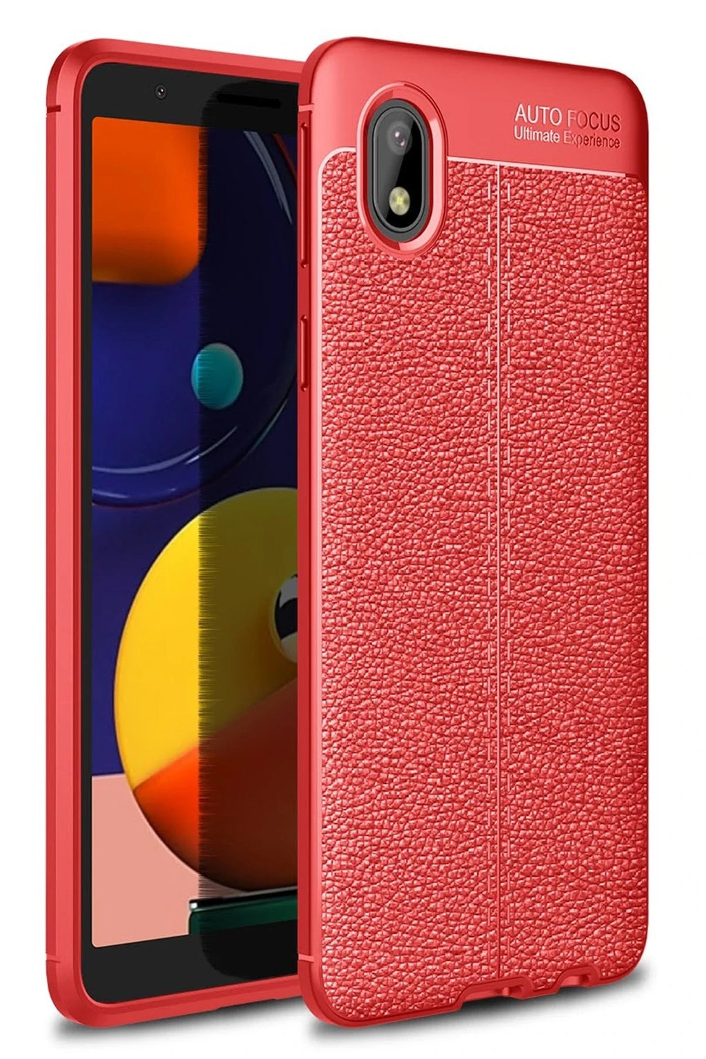 Mey İthalat® Samsung Galaxy A01 Core Kılıf Auto Focus Kapak - Kırmızı