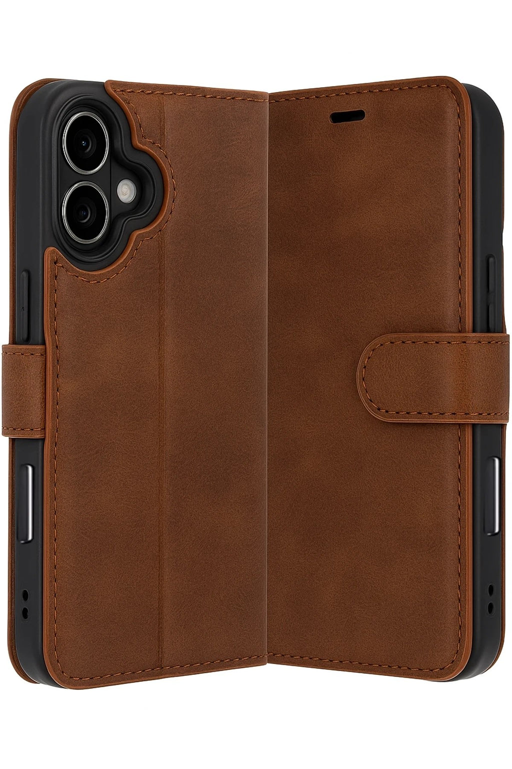 Mey İthalat® iPhone 17 Trend S Plus Kapaklı Kılıf - Taba