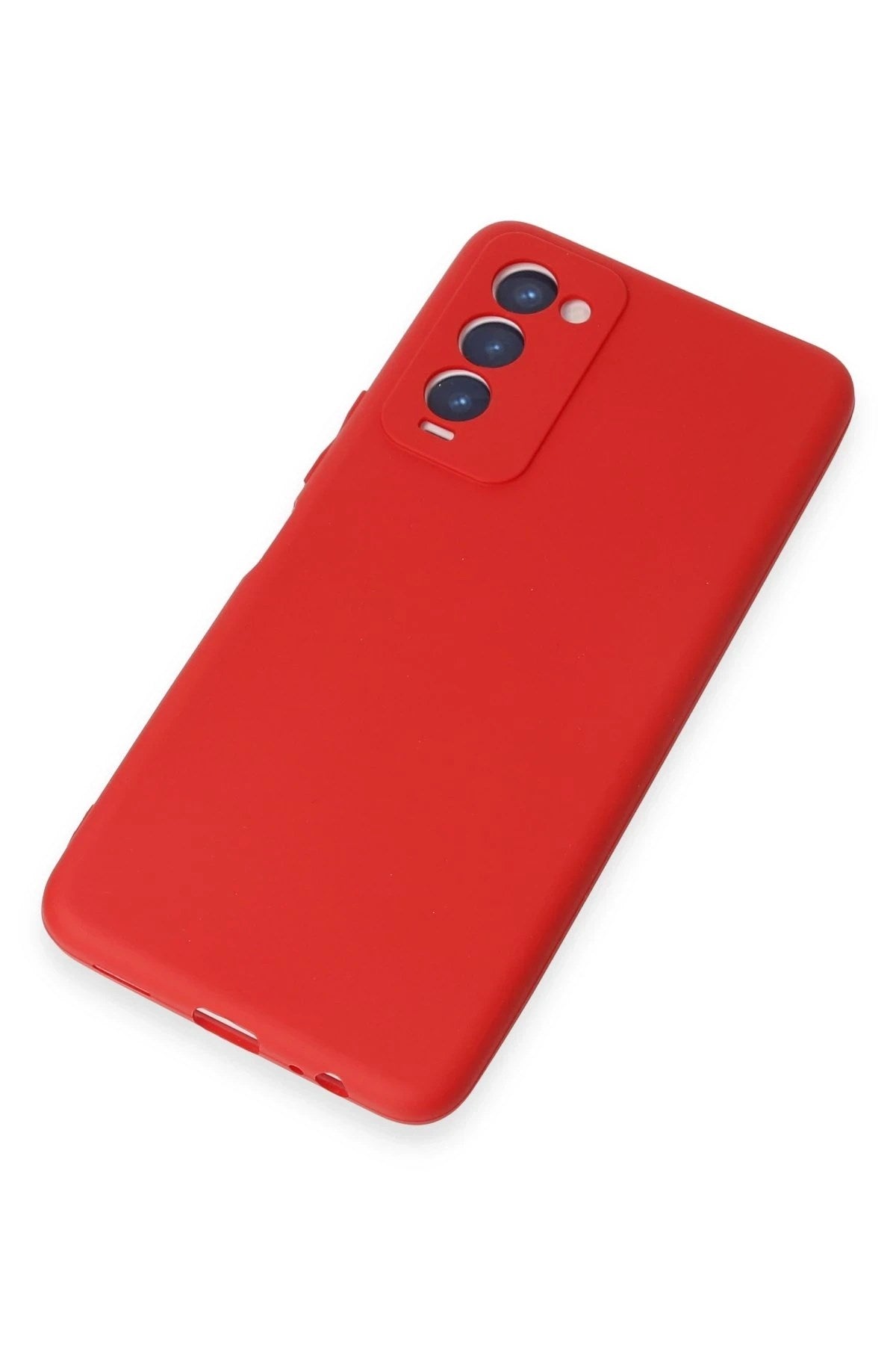 Mey İthalat® Tecno Camon 18 Kılıf First Silikon - Kırmızı