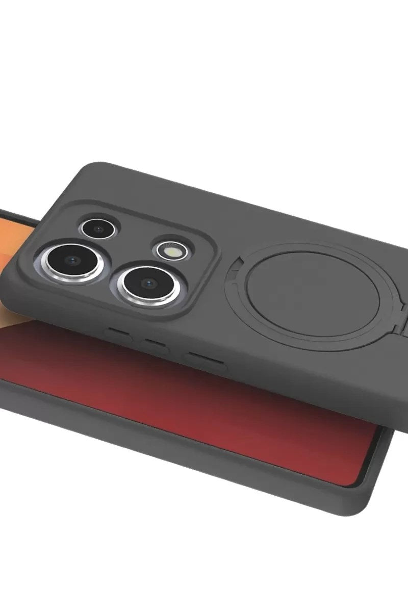 Mey İthalat® Redmi Note 13 Pro 4G Regal Magsafe Standlı Kapak - Titan Gri