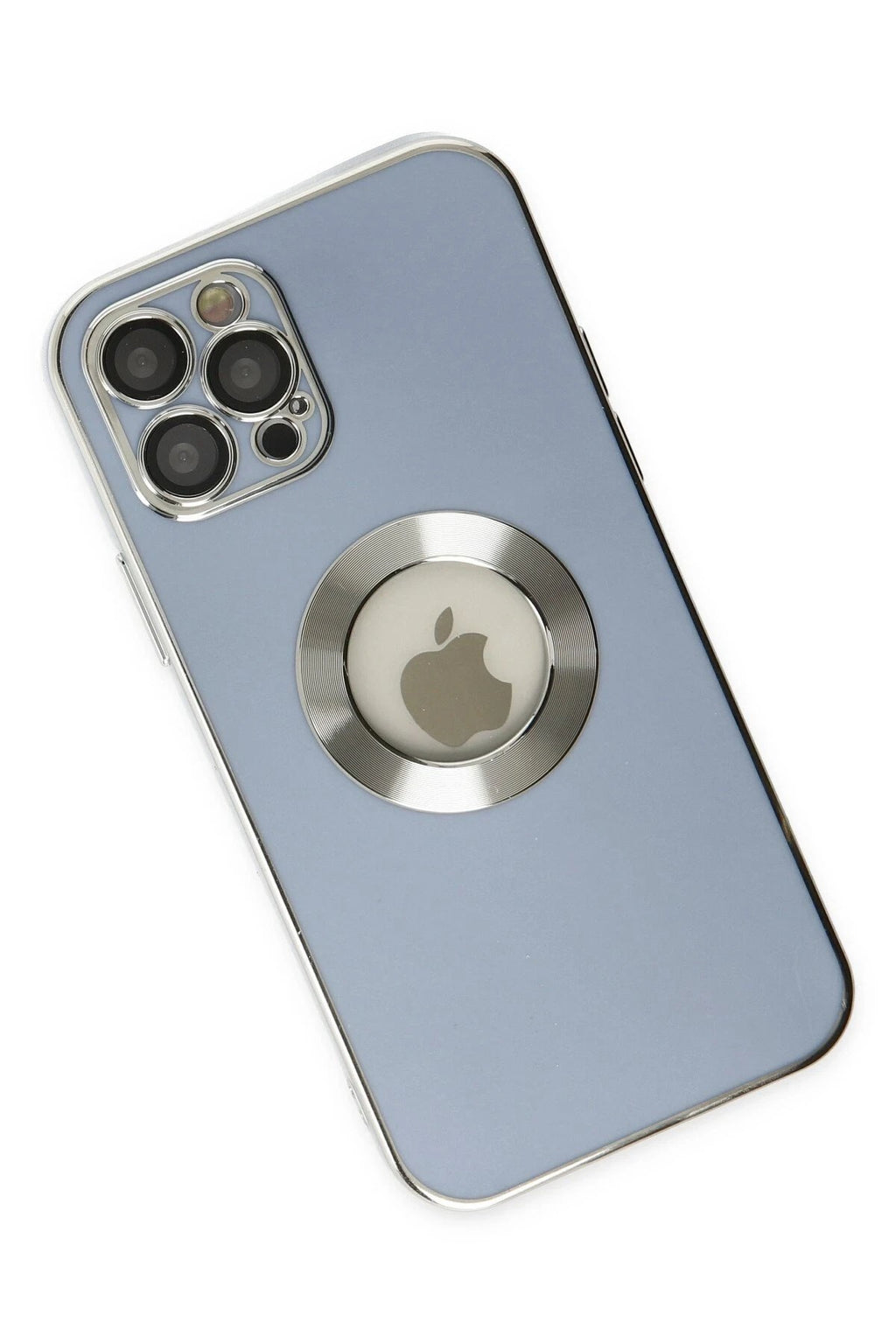 Mey İthalat® iPhone 12 Pro Kılıf Store Silikon - Sierra Blue