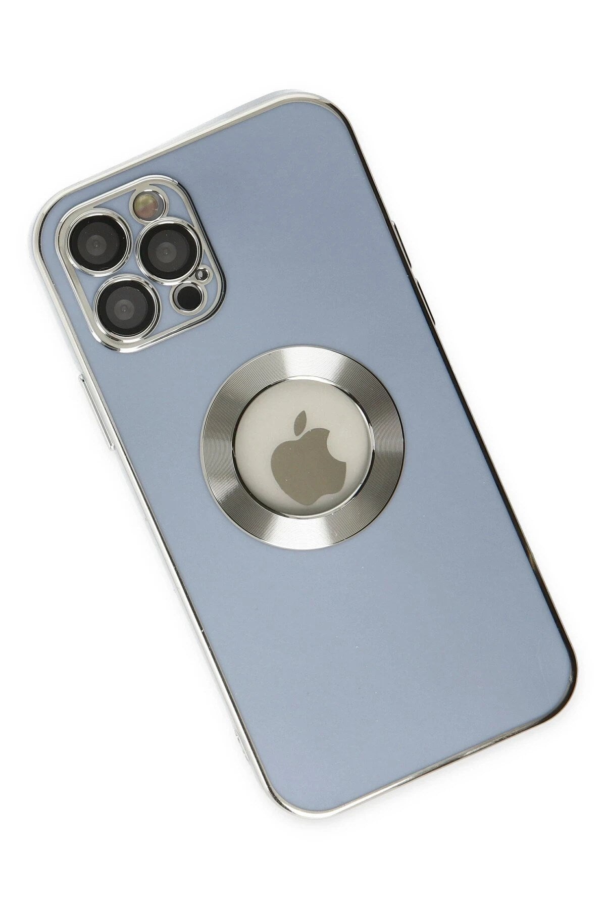 Mey İthalat® iPhone 12 Pro Kılıf Store Silikon - Sierra Blue