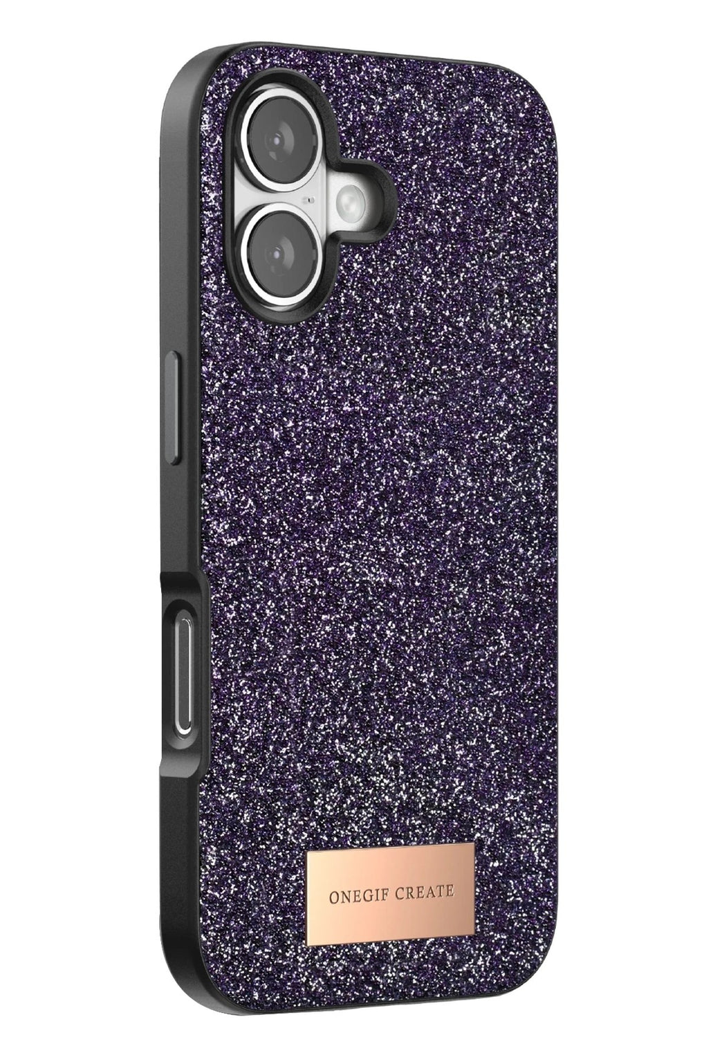 Mey İthalat® iPhone 17 Bright Simli Kapak - Derin Mor