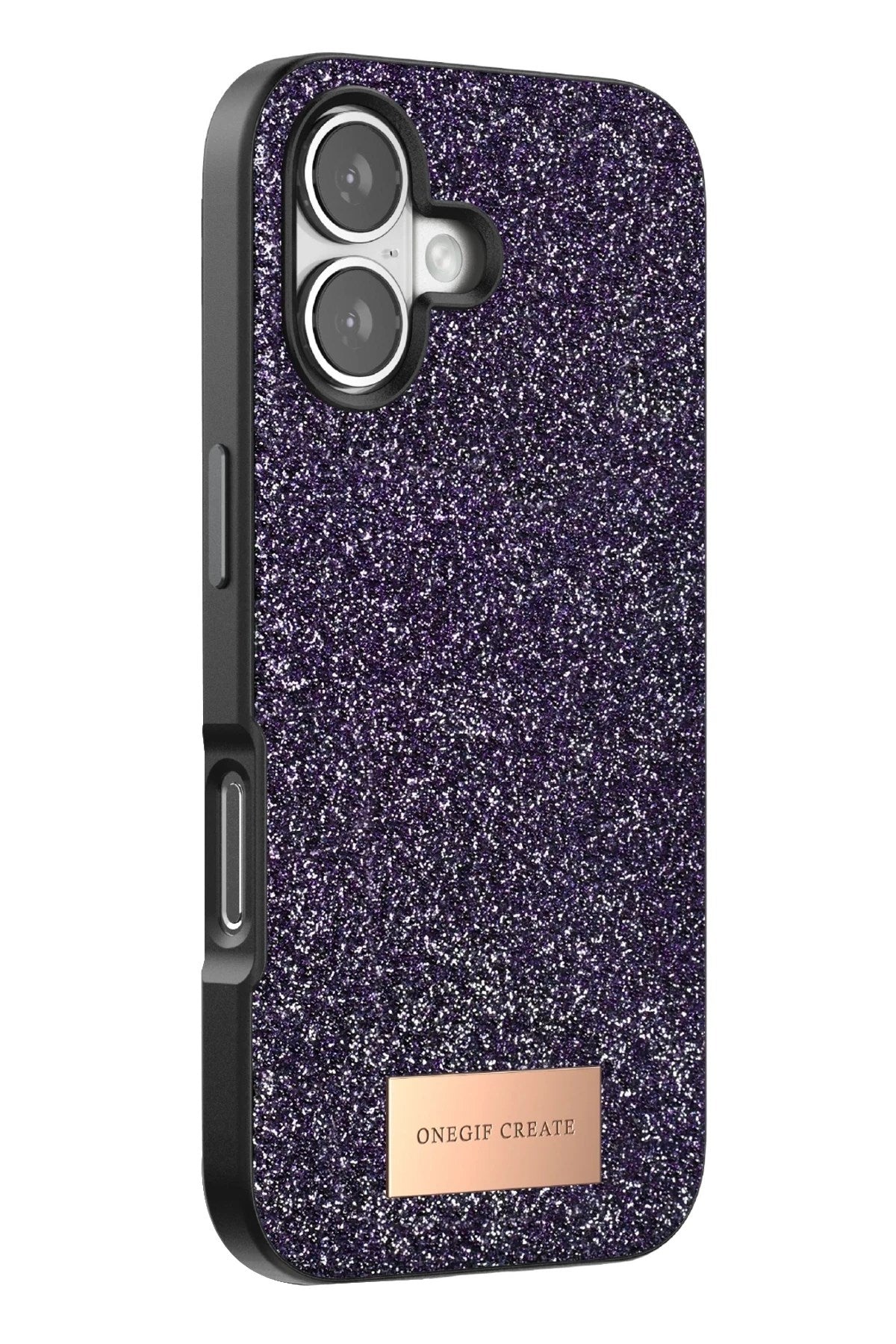 Mey İthalat® iPhone 17 Bright Simli Kapak - Derin Mor