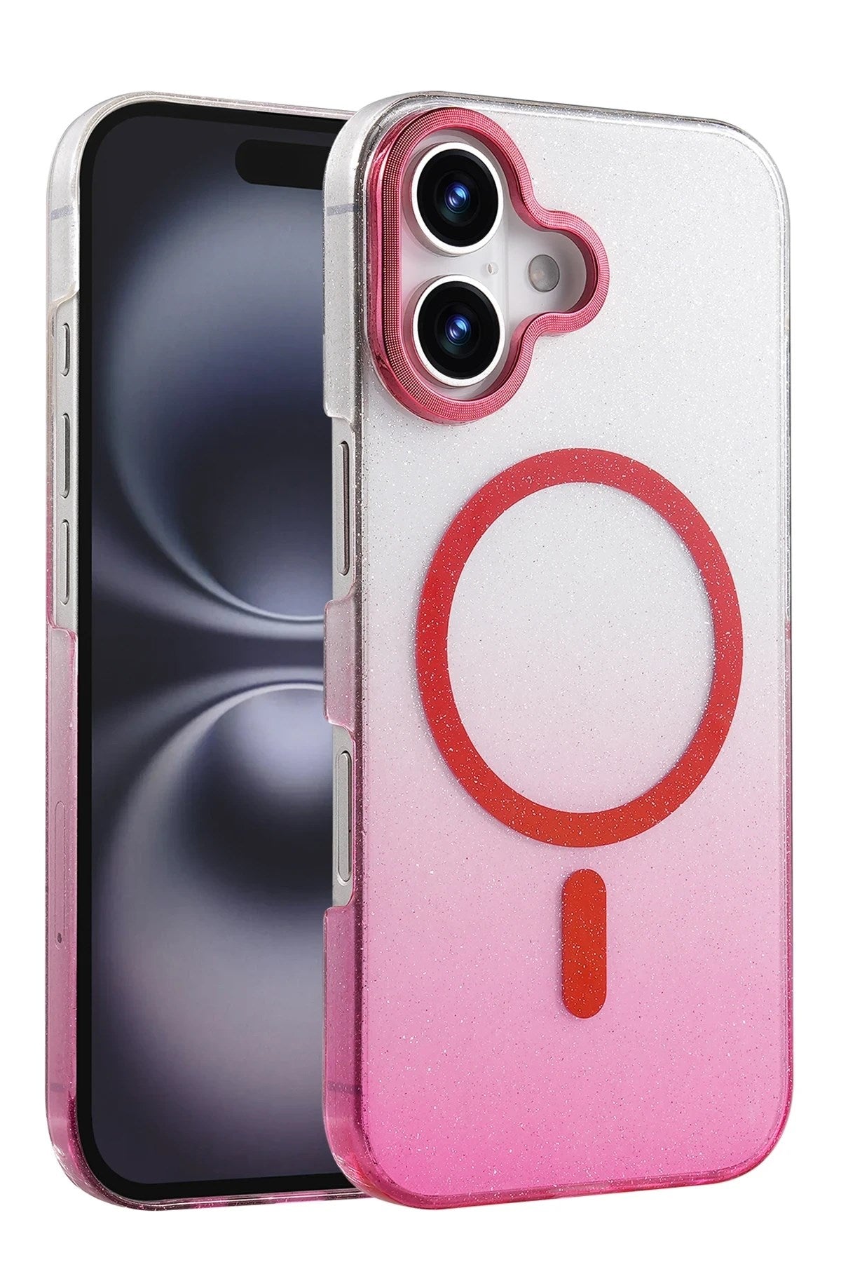 Mey İthalat® iPhone 16 Glossy Magsafe Kapak - Pembe