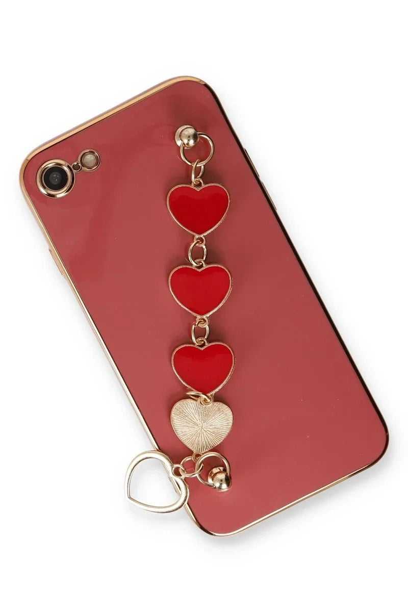 Mey İthalat® iPhone 7 Kılıf Esila Silikon - Kırmızı